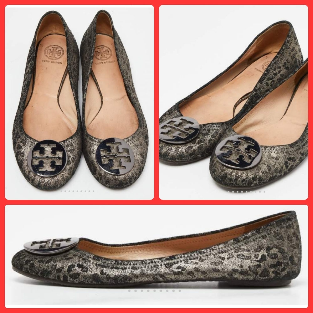 Tory Burch Leopard Print Reva Flats